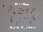 Divide Mixed Numbers