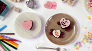 Say "I Love You" With Conversation Heart Cakes