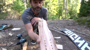 Every Third Thursday: Burying a snowboard made from a tree to hot-press it